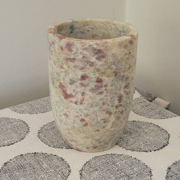 Vintage Marble Small Vase 4" Tall - Picture 2 of 6